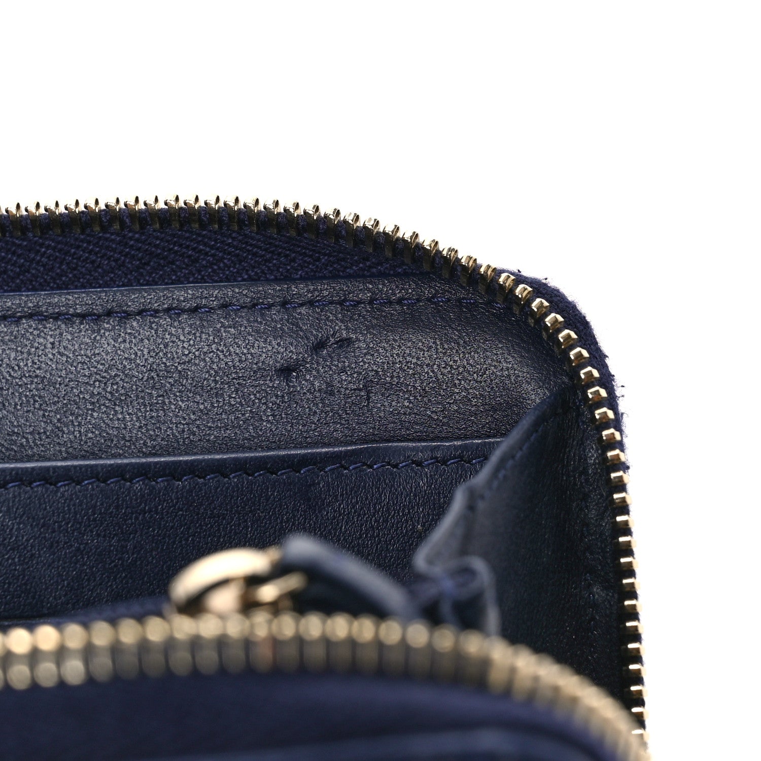 Chanel Tweed Snakeskin Quilted CC Filigree Zip Around Wallet Blue Multicolor 10 of 10