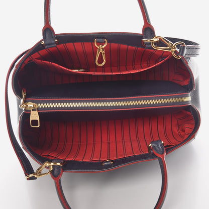 Louis Vuitton Empreinte Montaigne MM Marine Rouge 6 of 15