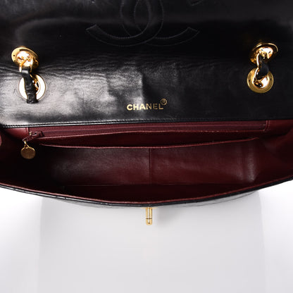 Chanel Lambskin Quilted XL Jumbo Single Flap Black 6 of 9