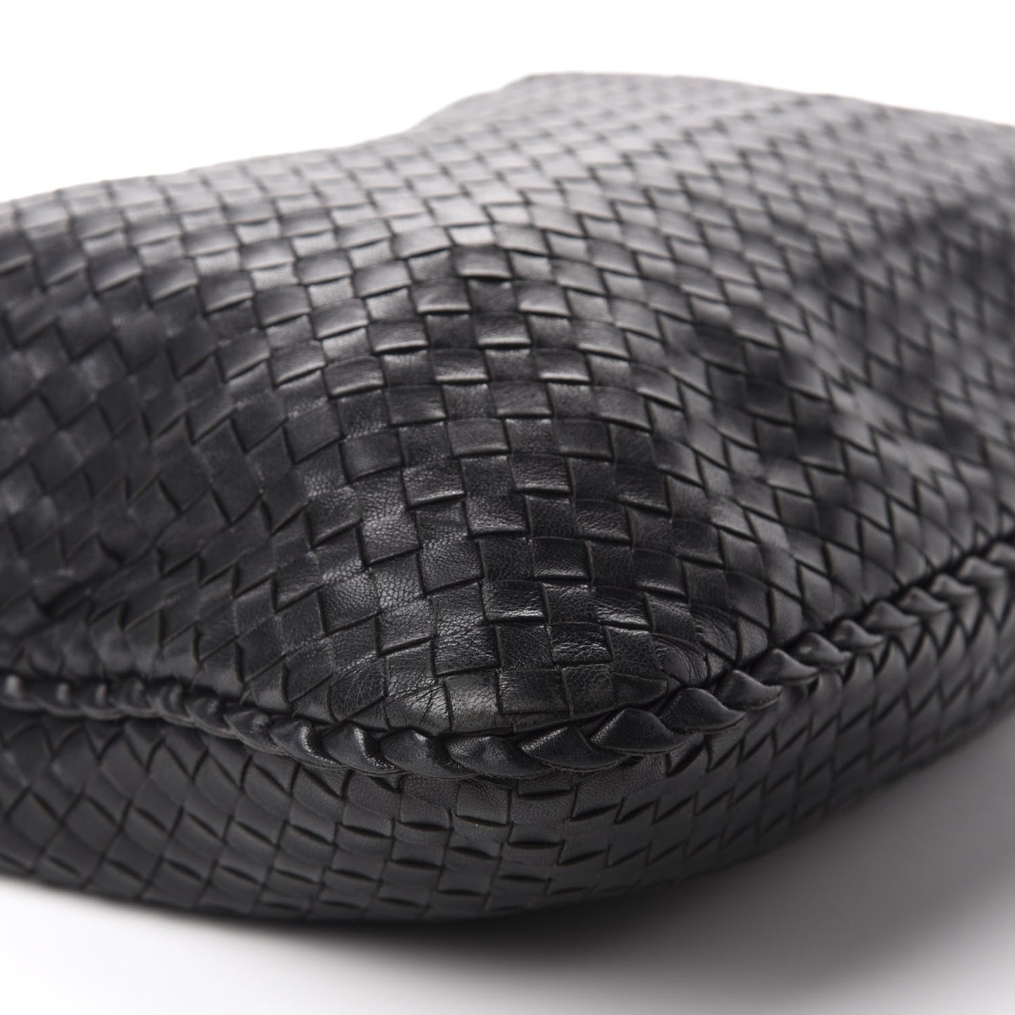 Nappa Intrecciato Veneta Hobo Black