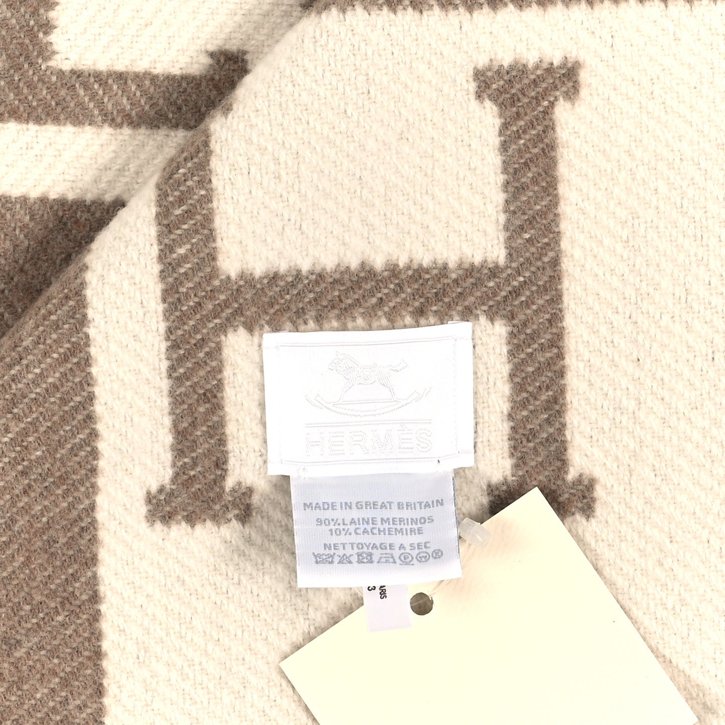 Wool Cashmere Avalon Blanket Ecru Natural