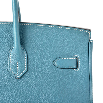 Hermes Togo Birkin 35 Blue Jean 12 of 38