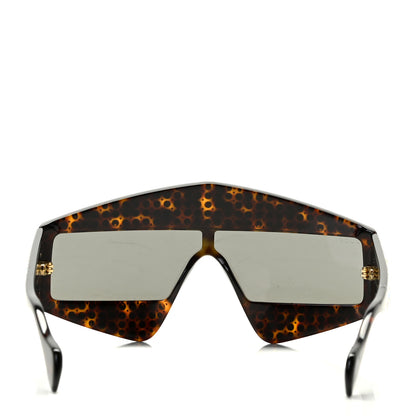 Gucci Crystal Rectangular Frame Sunglasses GG0357S Tortoiseshell 3 of 6