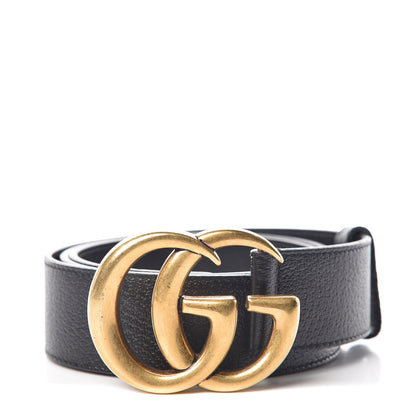 Gucci Textured Calfskin Double G 40mm Belt 90 36 Black 1 of 7