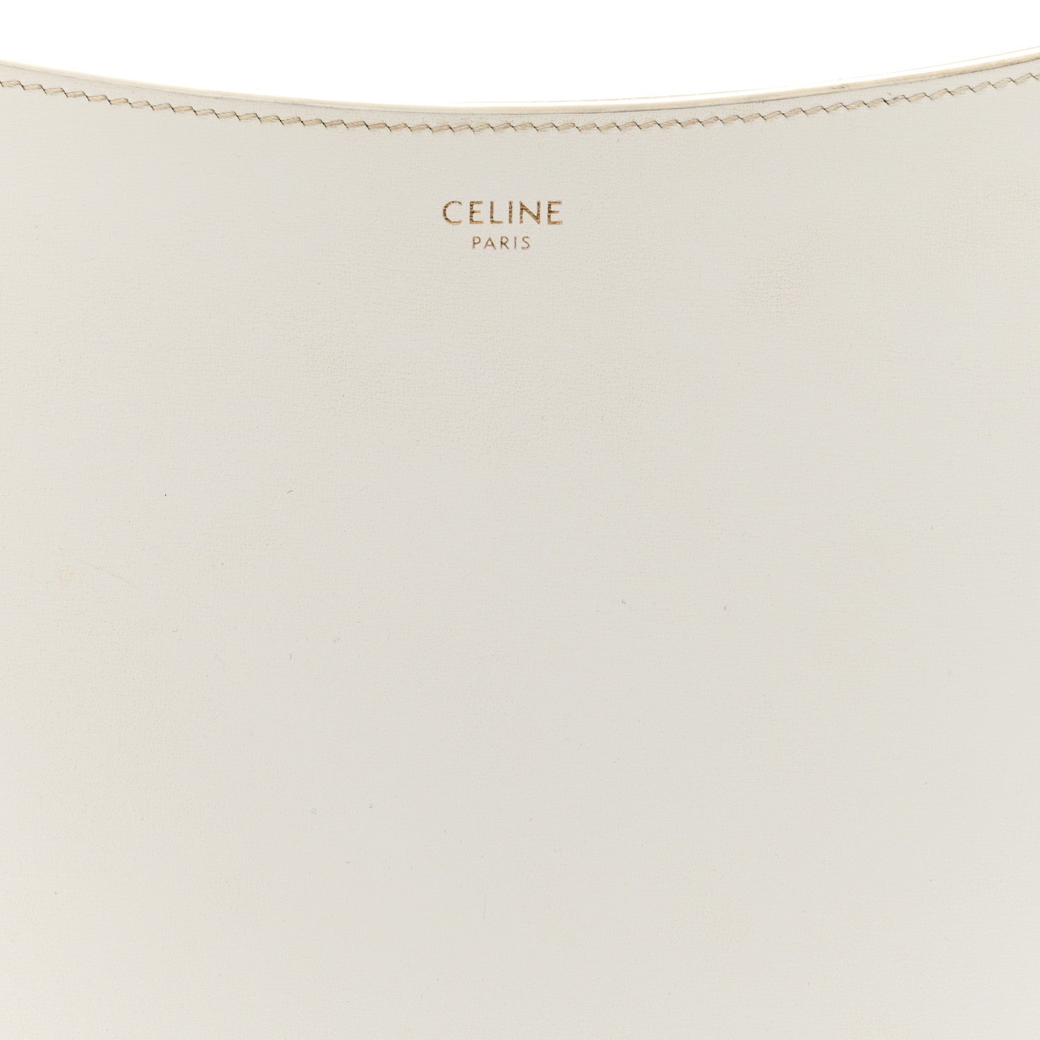 Celine Shiny Calfskin Medium Croque Bag Artic White 8 of 18