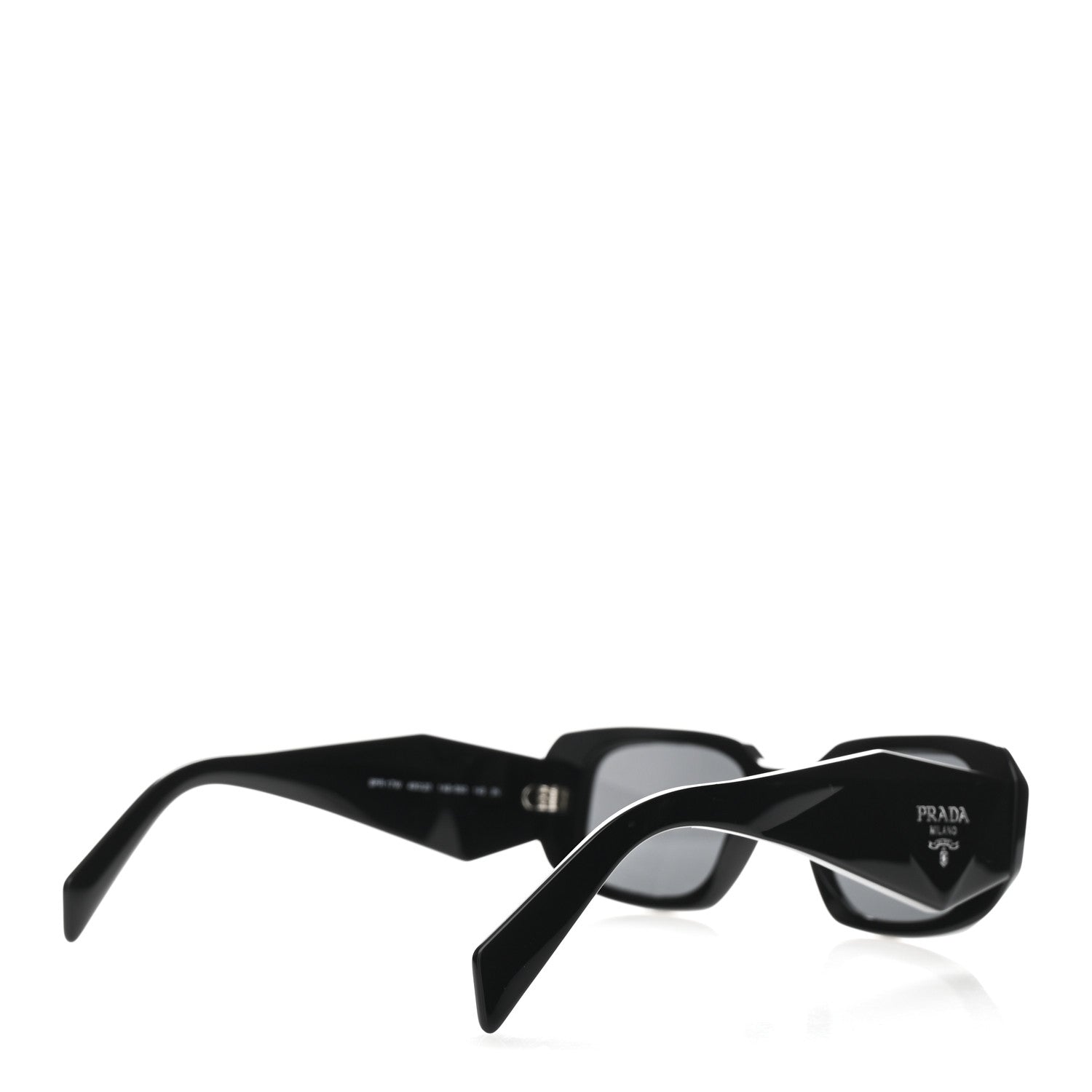 Prada Acetate Symbole Sunglasses SPR 17W Black 4 of 8