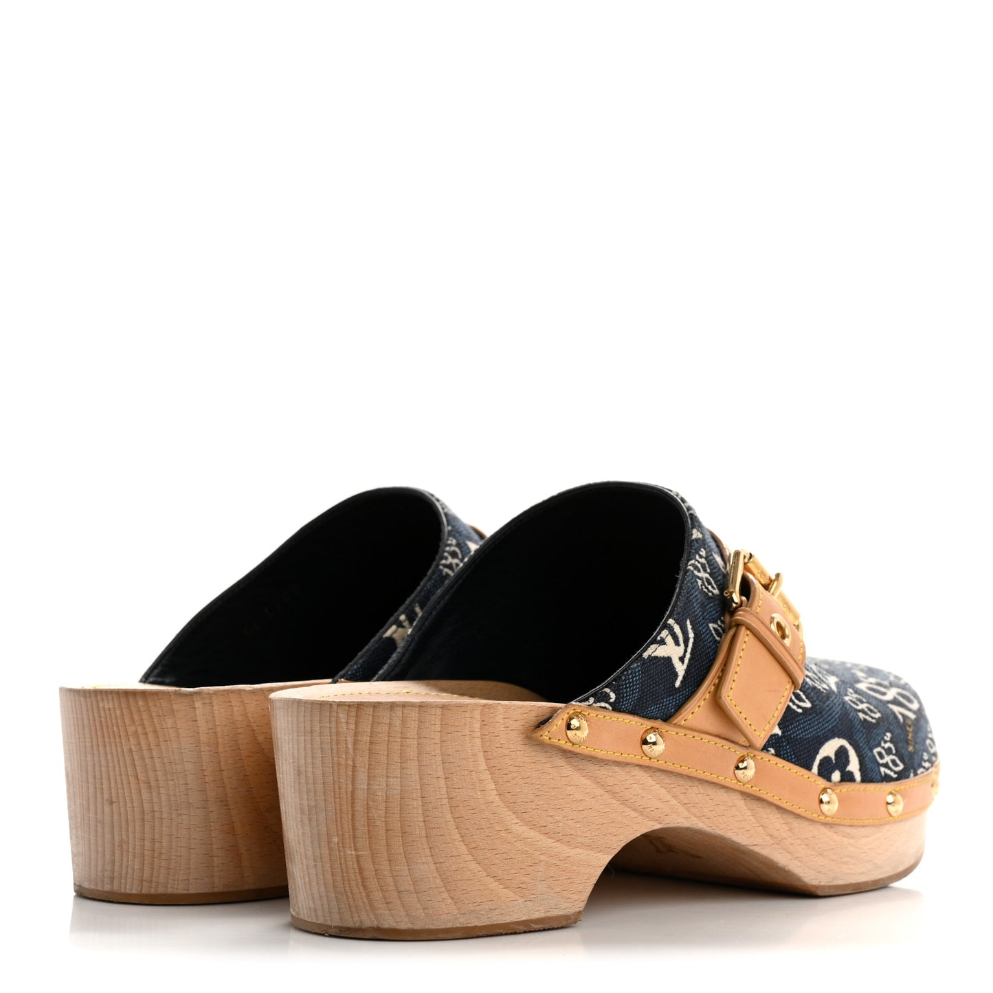 Jacquard Since 1854 Cottage Clog Mules 40 Blue