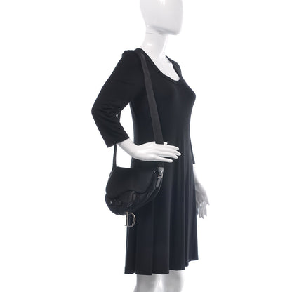 Christian Dior Canvas Mesh Sport Saddle Bag Black 2 of 7