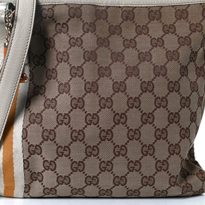 Gucci Monogram Web Jolicoeur Charms Messenger White 7 of 12