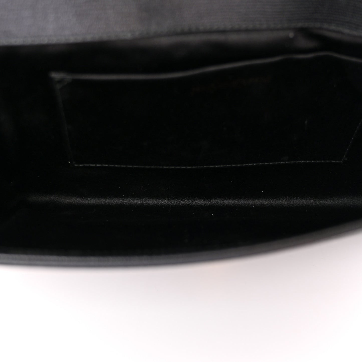 Textured Calfskin Classic Y Ligne Clutch Black