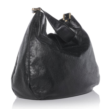 Gucci Guccissima New Ladies Web Hobo Black 3 of 8