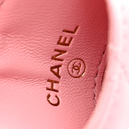 Chanel Lambskin Quilted Chanel Card Holder On Chain Pink 6 of 7