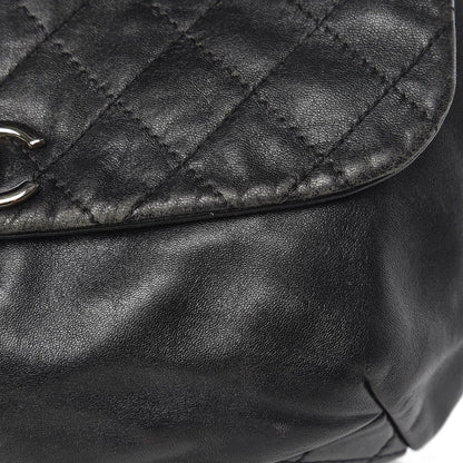 Chanel Shiny Lambskin Quilted Medium Trianon Messenger Flap Black 12 of 16