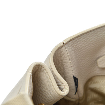 Prada Vitello Daino Shopping Satchel Pomice 7 of 9