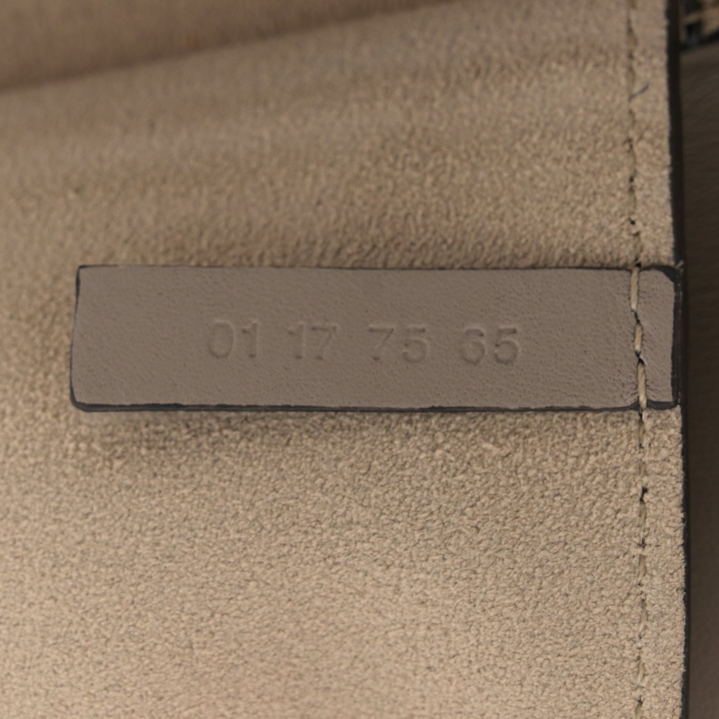 Suede Calfskin Mini Faye Shoulder Bag Motty Grey