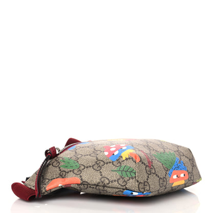 Gucci Soft GG Supreme Monogram Dancing Woodland Childrens Belt Bag Beige Ebony Multicolor 4 of 7
