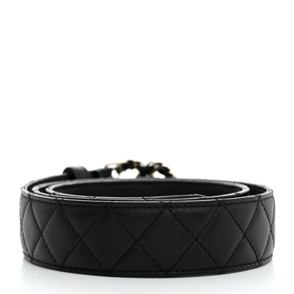 Chanel Calfskin Quilted CC Chain Belt 80 32 Black 2 of 6