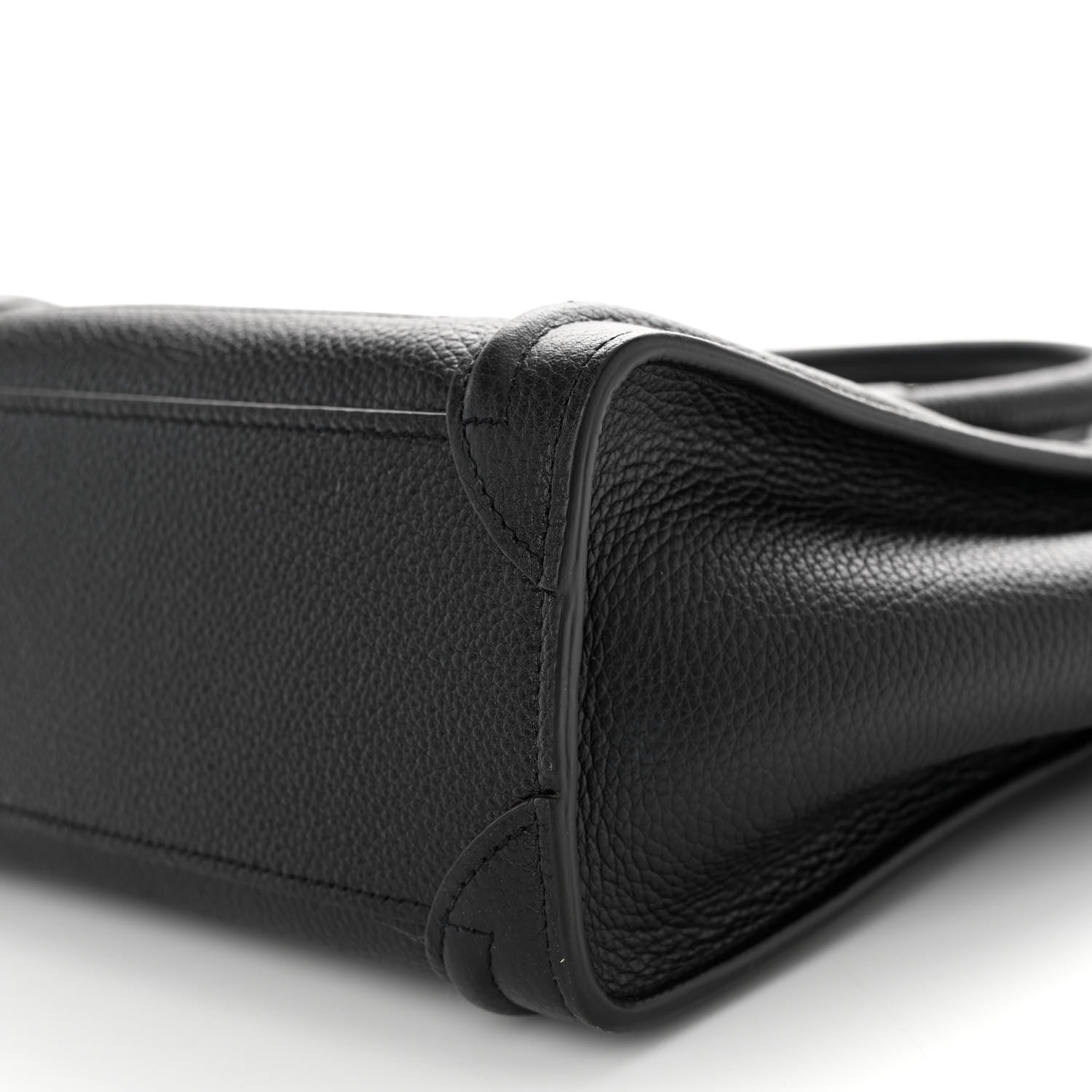 Celine Drummed Calfskin Nano Luggage Black 11 of 11