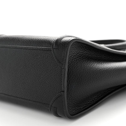 Celine Drummed Calfskin Nano Luggage Black 11 of 11