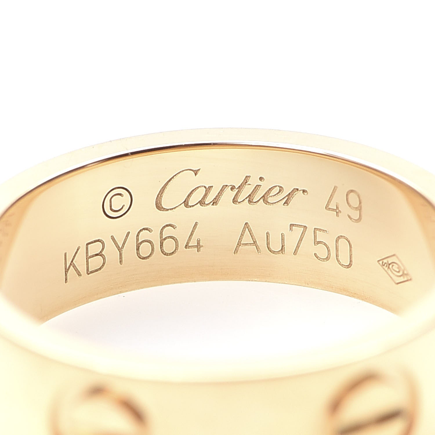 Cartier 18K Yellow Gold 5.5mm LOVE Ring 49 5 4 of 5