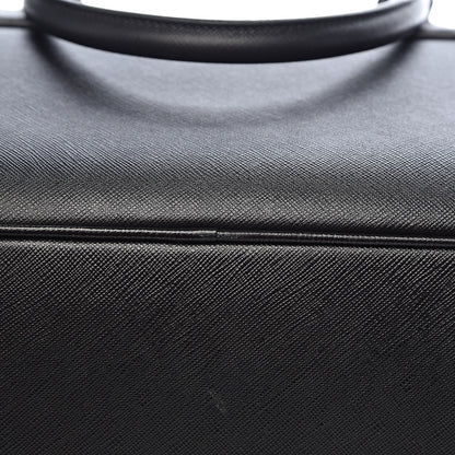 Prada Saffiano Travel Briefcase Black 17 of 19