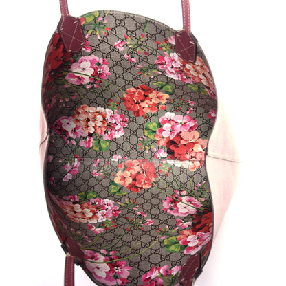 Gucci GG Supreme Monogram Blooms Medium Reversible Tote Beige Multicolor Dry Rose 10 of 16