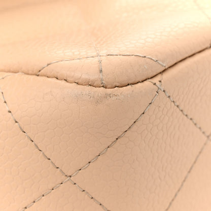 Chanel Caviar Quilted Jumbo Double Flap Beige Clair 15 of 16