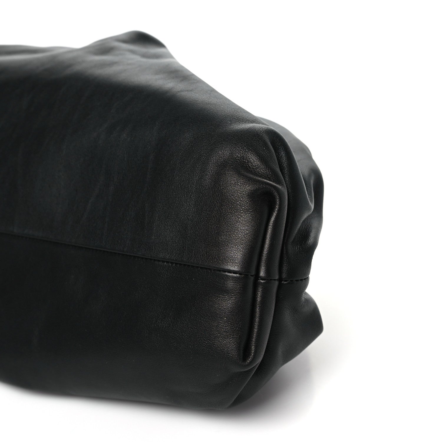 Bottega Veneta Smooth Butter Calf The Pouch Oversized Clutch Black 10 of 10