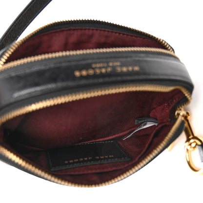 Marc Jacobs Saffiano Sequin Crystal Embellished Small Snapshot Camera Bag Black 5 of 12