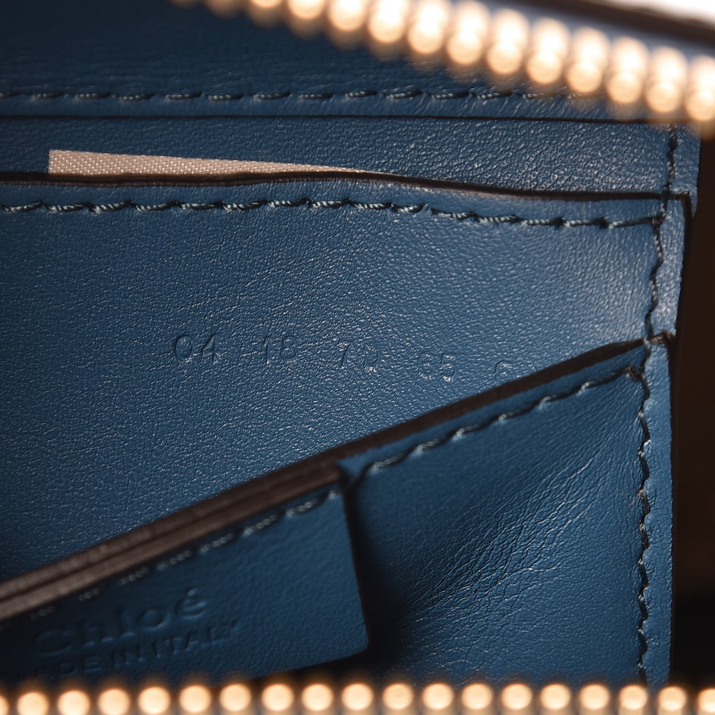 Glossy Lambskin Small Roy Bag Vinyl Blue