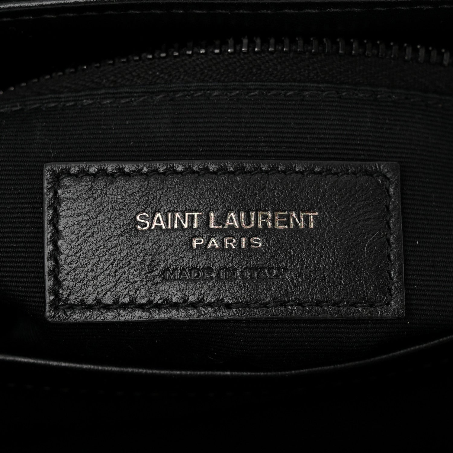 Saint Laurent Calfskin Y Quilted Monogram Monochrome Toy Loulou Crossbody Bag Black 6 of 12