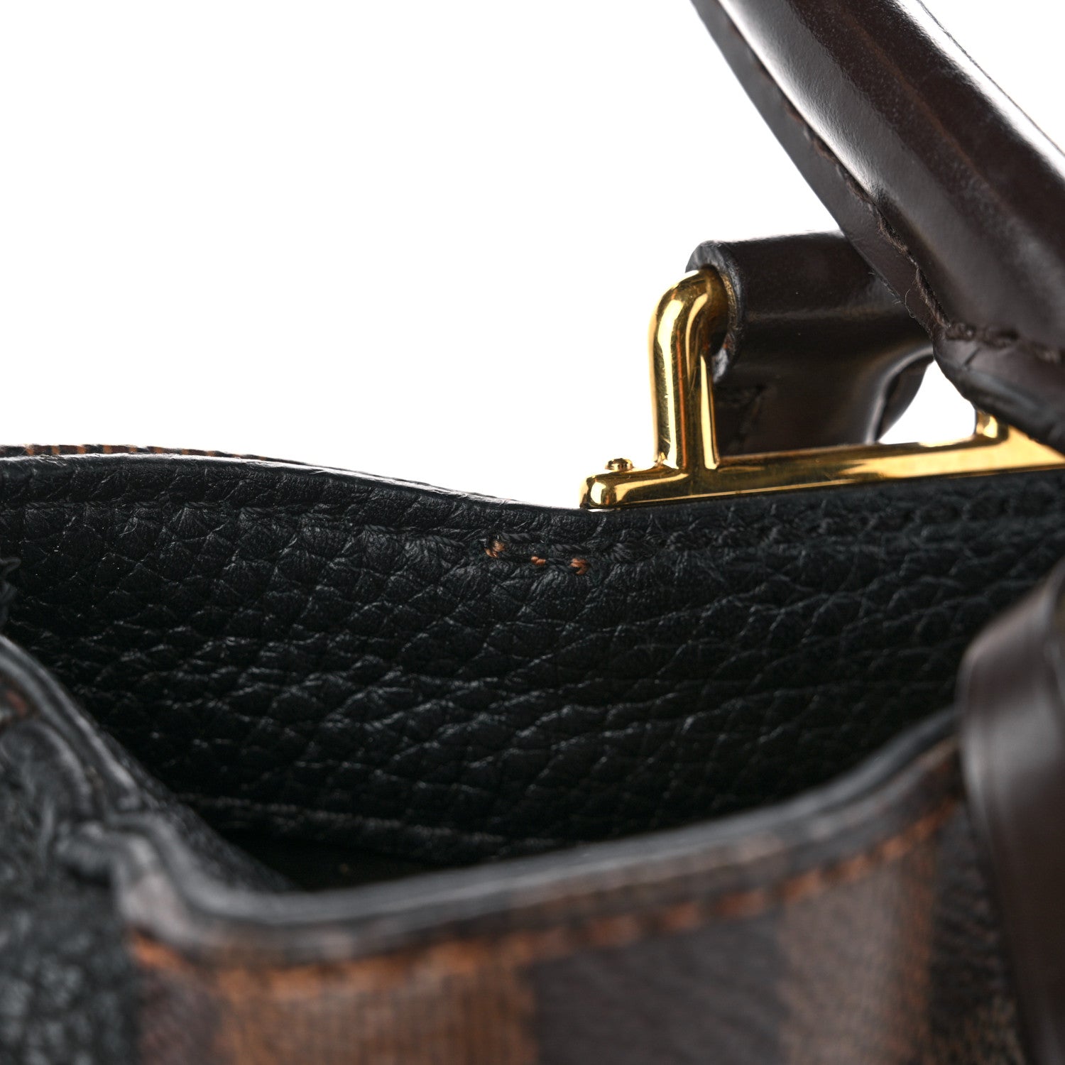 Louis Vuitton Damier Ebene Cuir Taurillon Brittany Black 14 of 19
