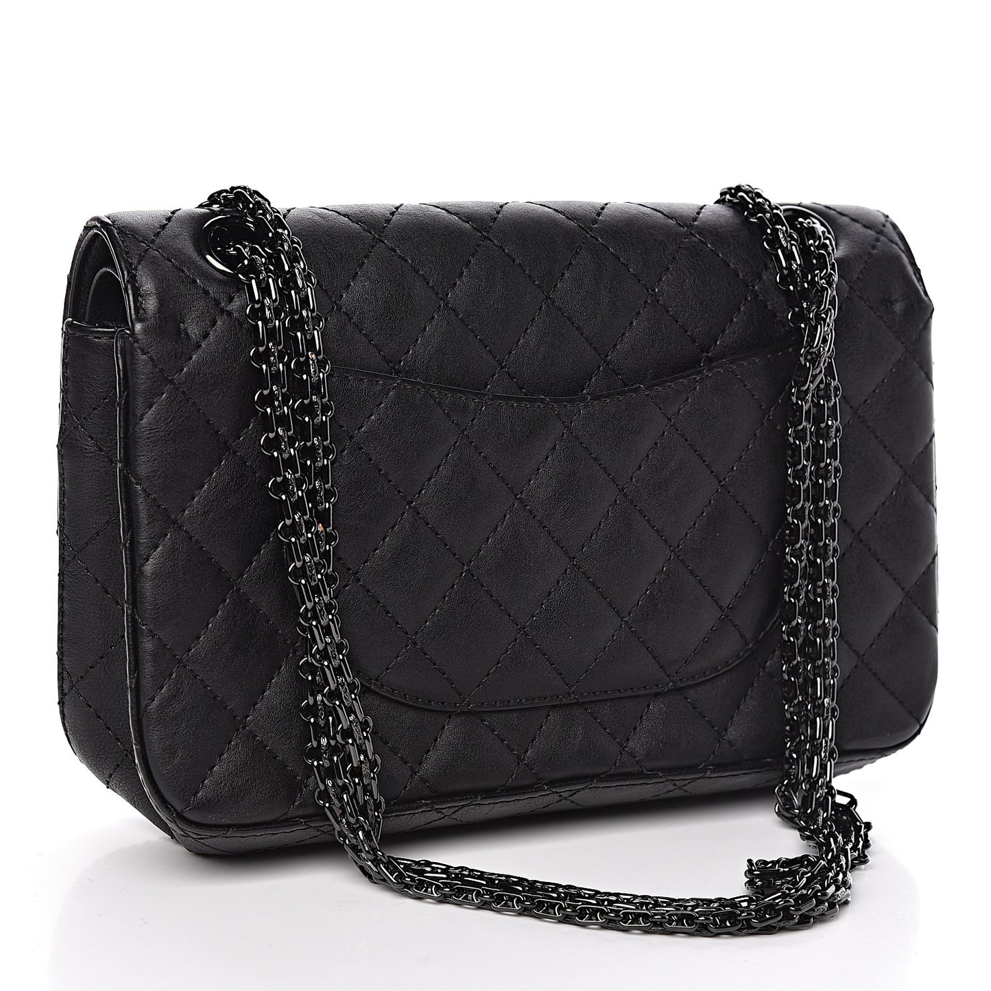 Calfskin Quilted 2.55 Reissue 225 Flap So Black