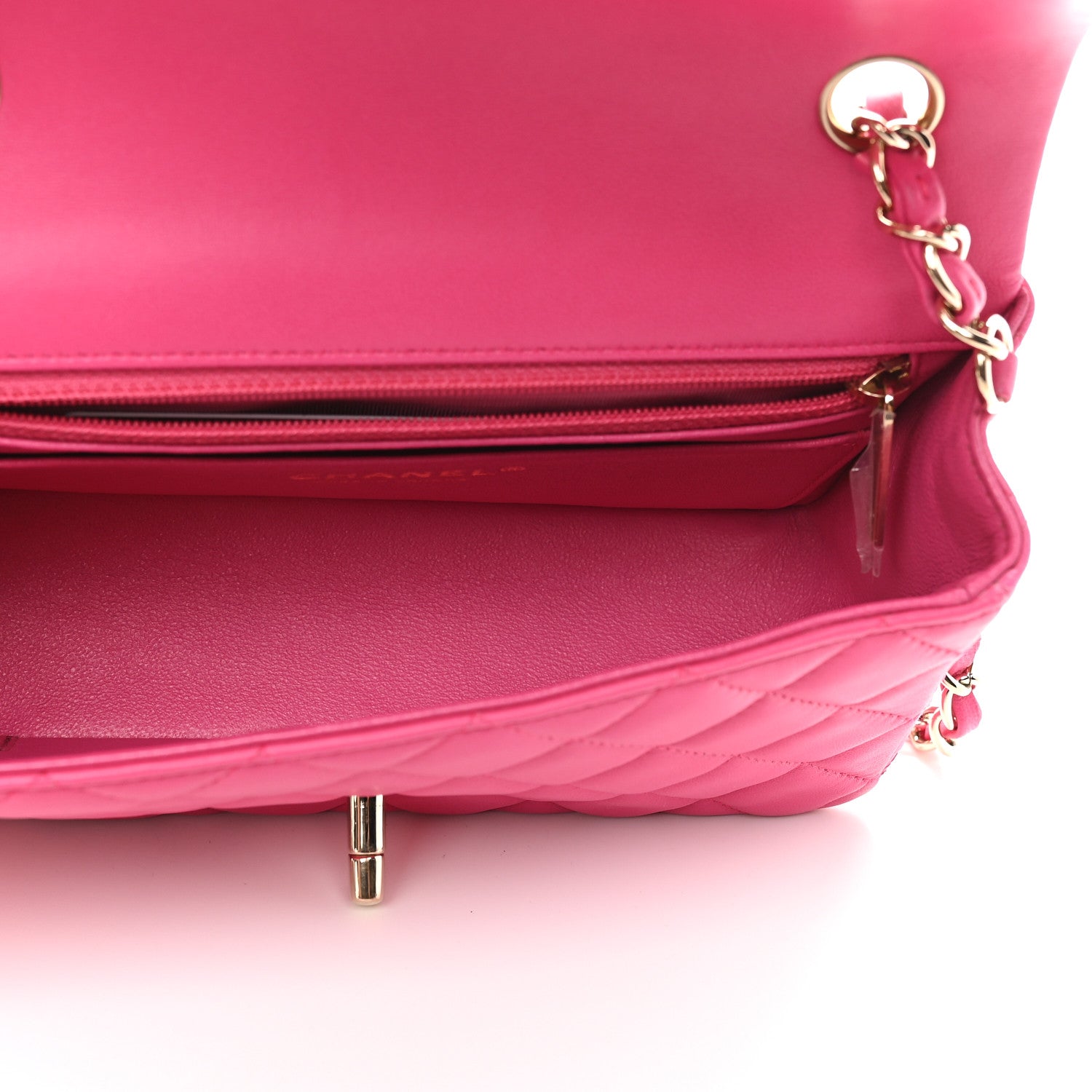 Chanel Lambskin Quilted Mini Rectangular Flap Pink 4 of 8