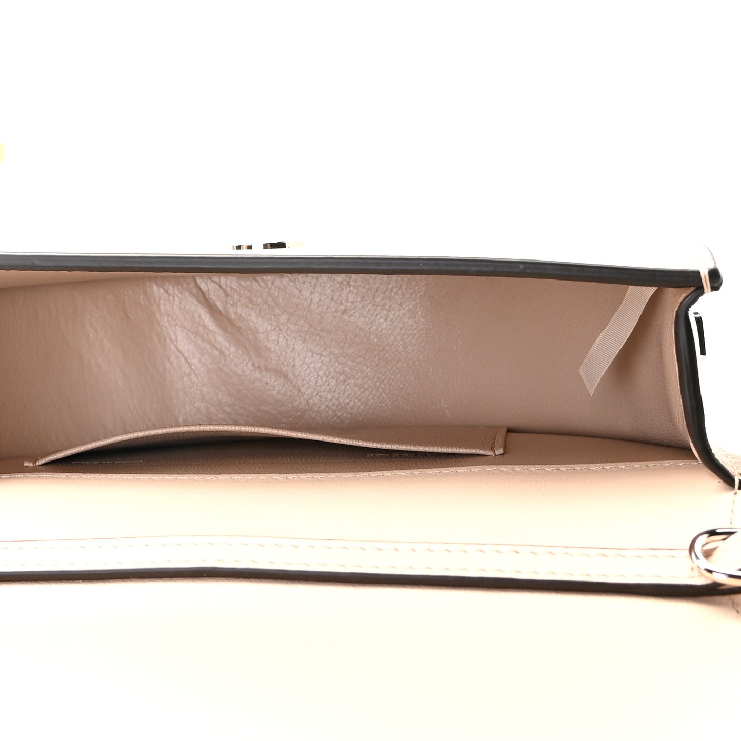 Calfskin Crystal Embellished Small Nile Bracelet Minaudiere Bag Cement Pink