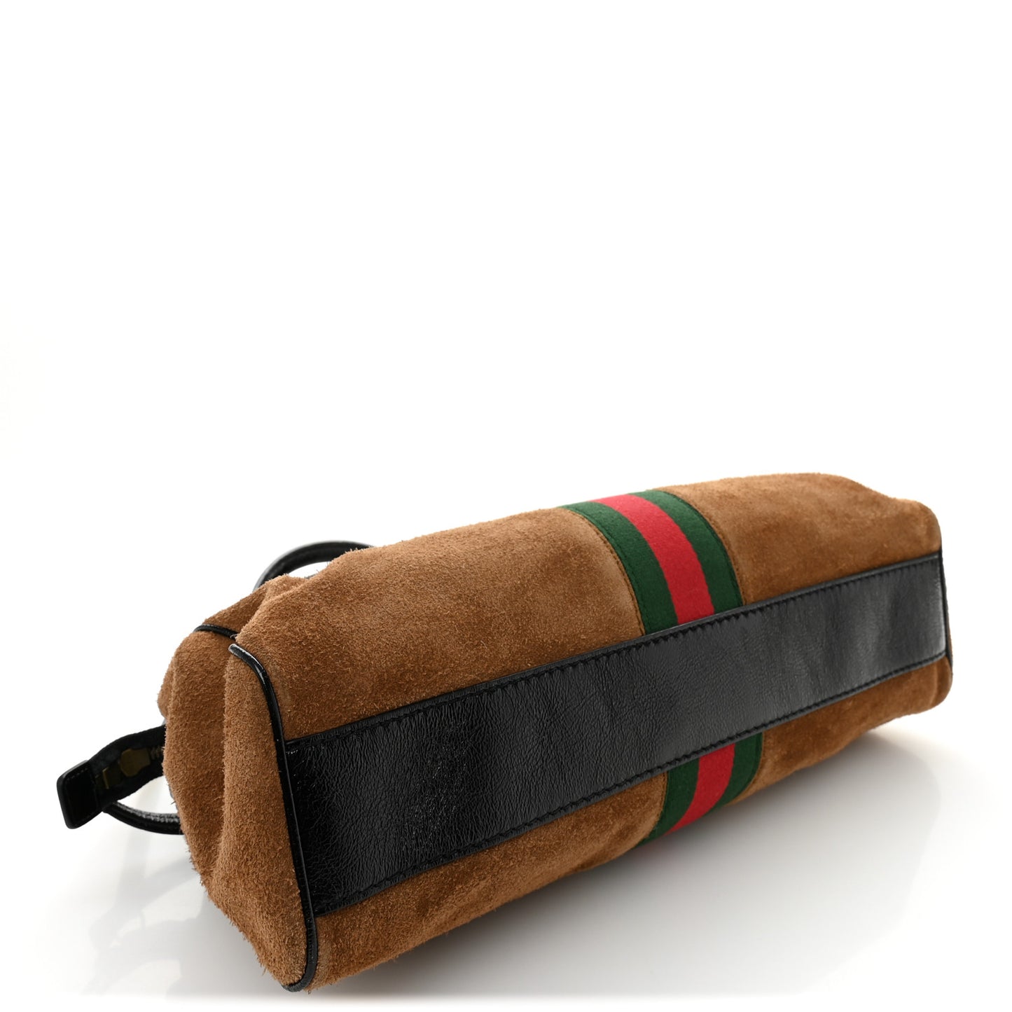 Suede Ophidia Medium Re(Belle) Top Handle Bag Nocciola Black