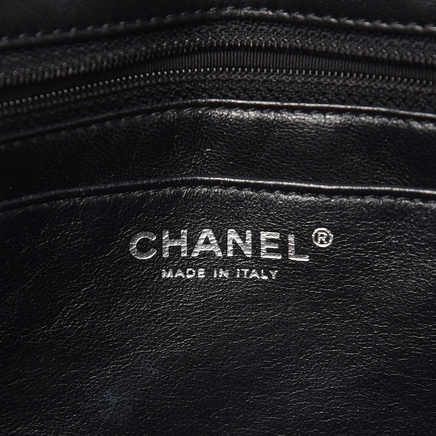 Patent Quilted Jumbo Single Flap Black