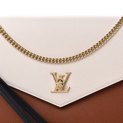 Louis Vuitton Soft Calfskin My Lockme Pochette Arizona Quartz Caramel 10 of 10