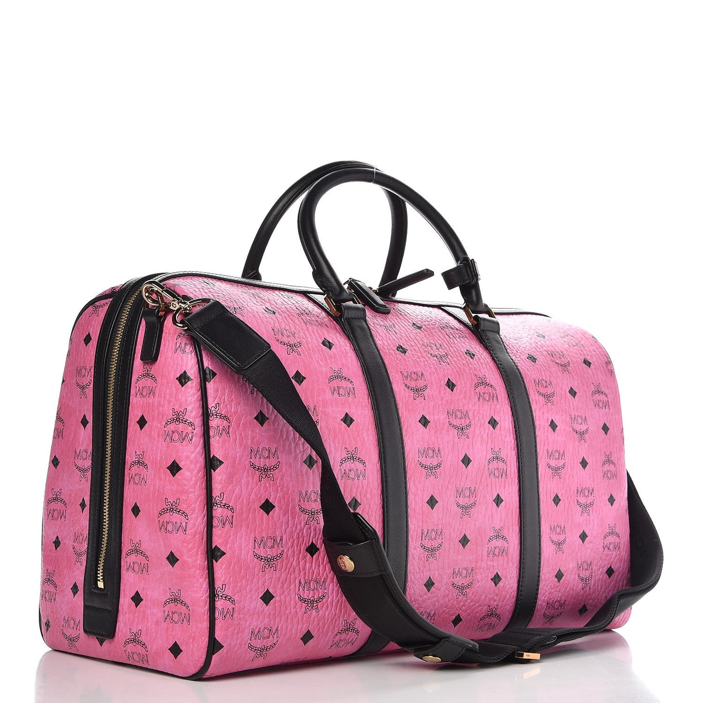 Monogram Visetos Medium Weekender Pink