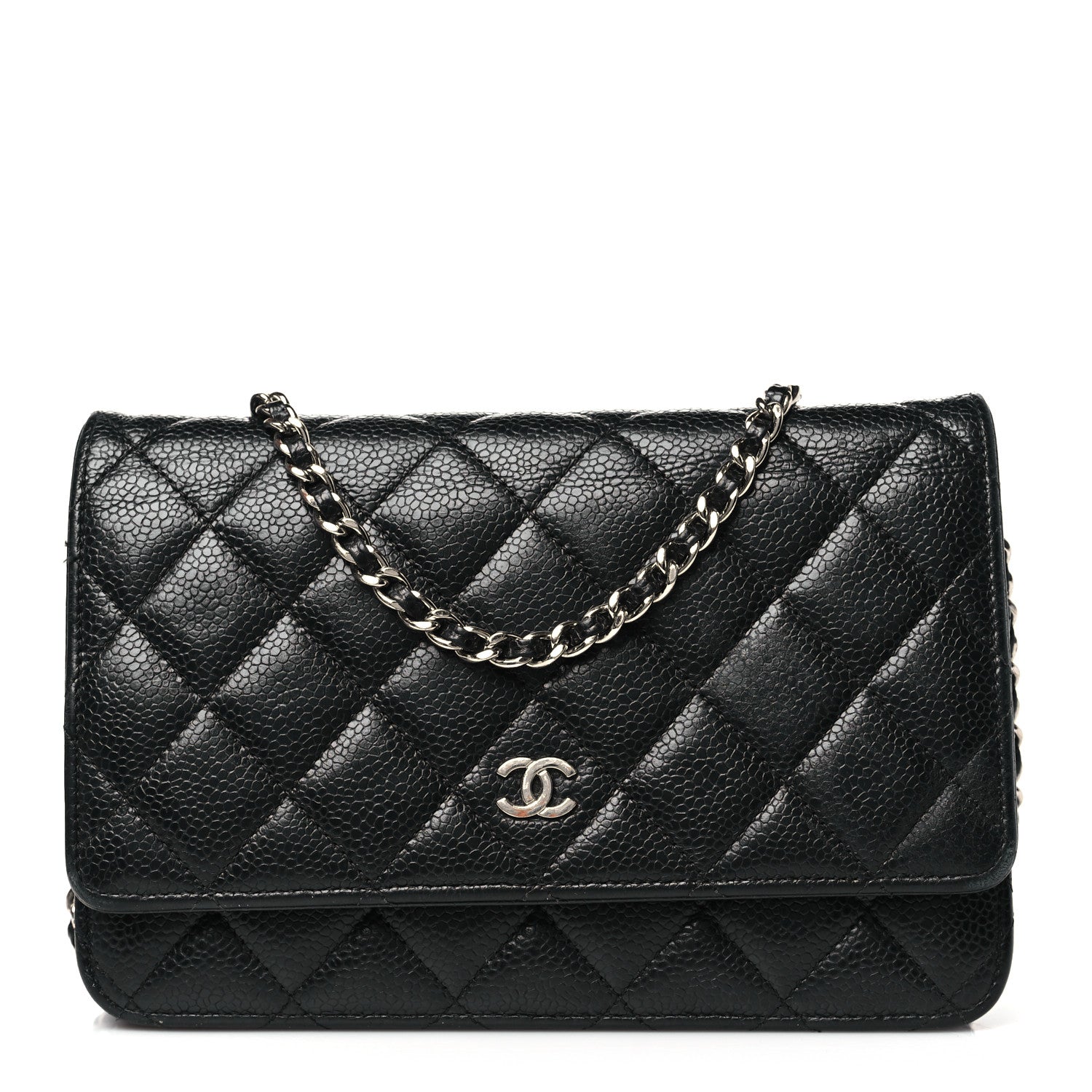Chanel Caviar Quilted Wallet on Chain WOC Black 1 of 15