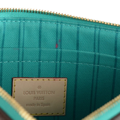 Louis Vuitton Monogram V Neverfull MM Turquoise 3 of 11