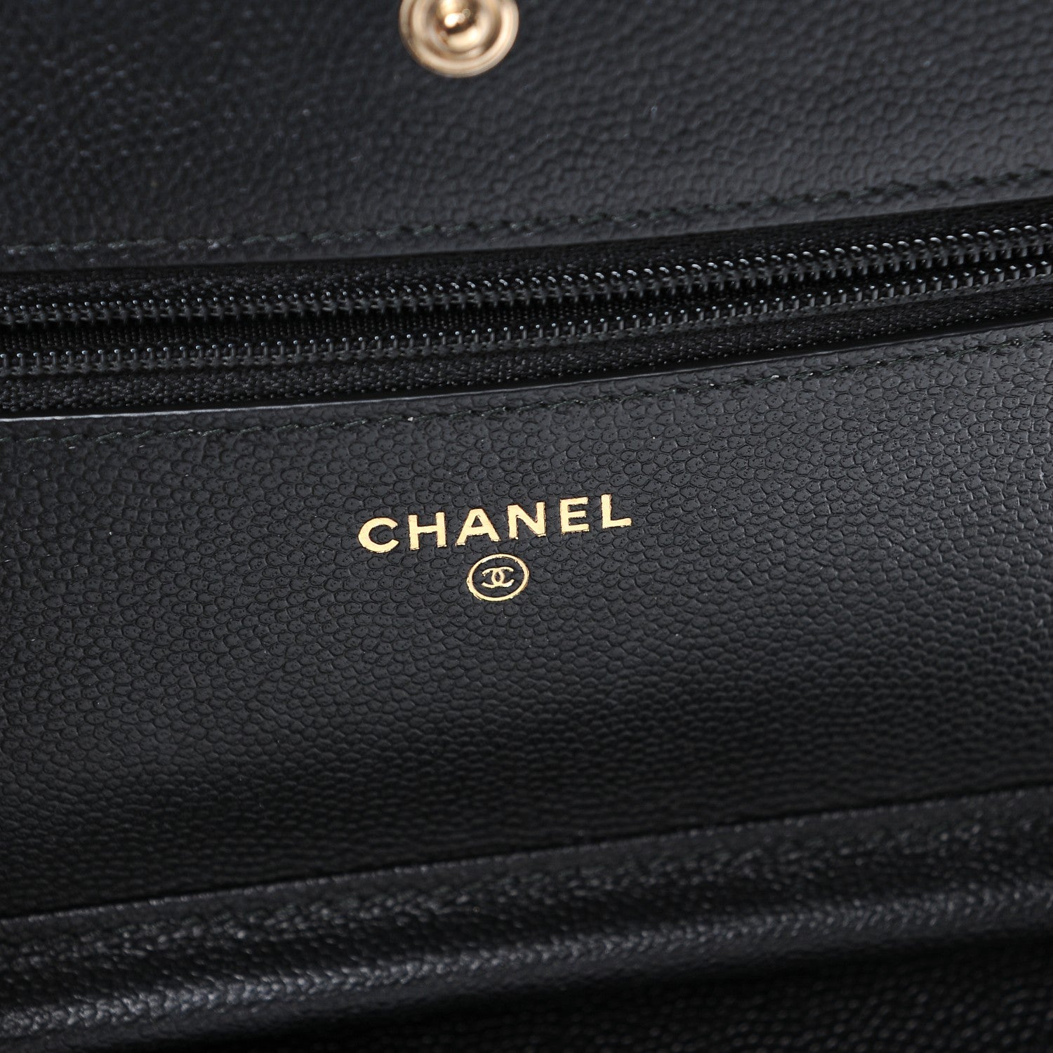 Chanel Caviar Quilted Boy Wallet On Chain WOC Black 6 of 8