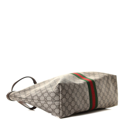 Gucci GG Supreme Monogram Medium Ophidia Shopping Tote Brown 5 of 5