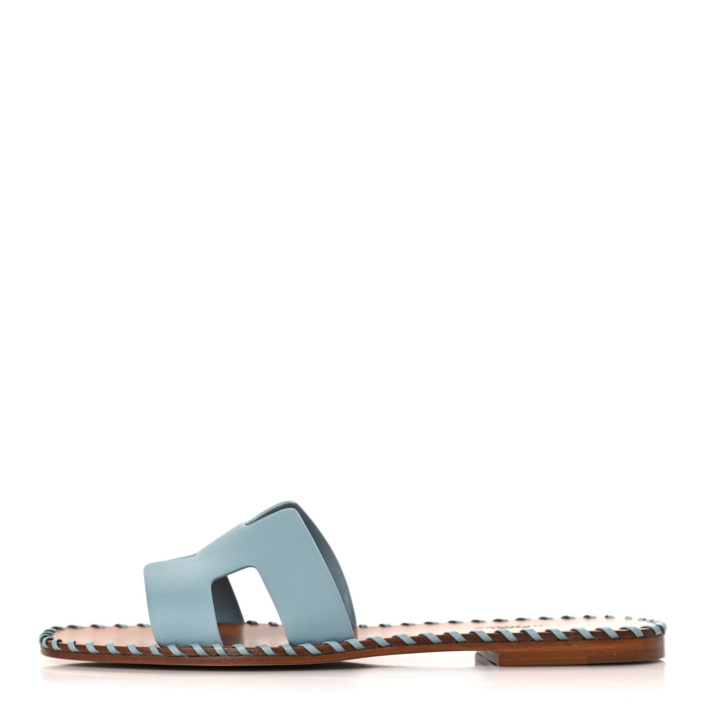 Box Calfskin Braided Oran Sandals 39 Vert D'eau