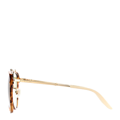 Gucci Aviator Sunglasses GG0672S Havana Gold Green 2 of 8