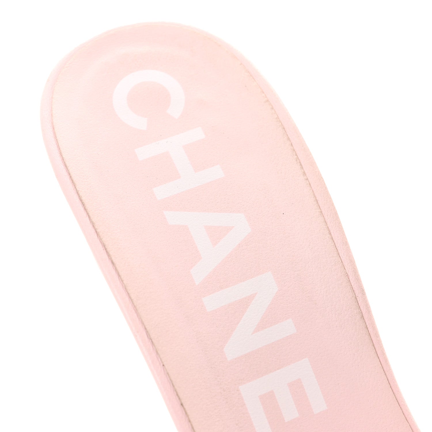Chanel Lambskin Quilted Textured CC Mules 40.5 Light Pink 12 of 12