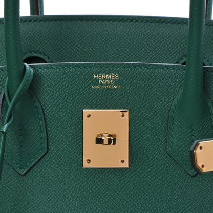 Hermes Epsom Birkin 30 Vert Vertigo 8 of 35