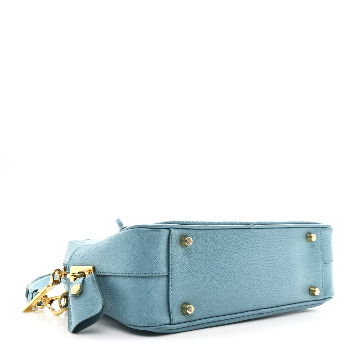 Prada Saffiano Lux Bauletto Turchese 4 of 11