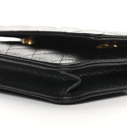 Chanel Caviar Quilted Wallet On Chain WOC Black 11 of 13