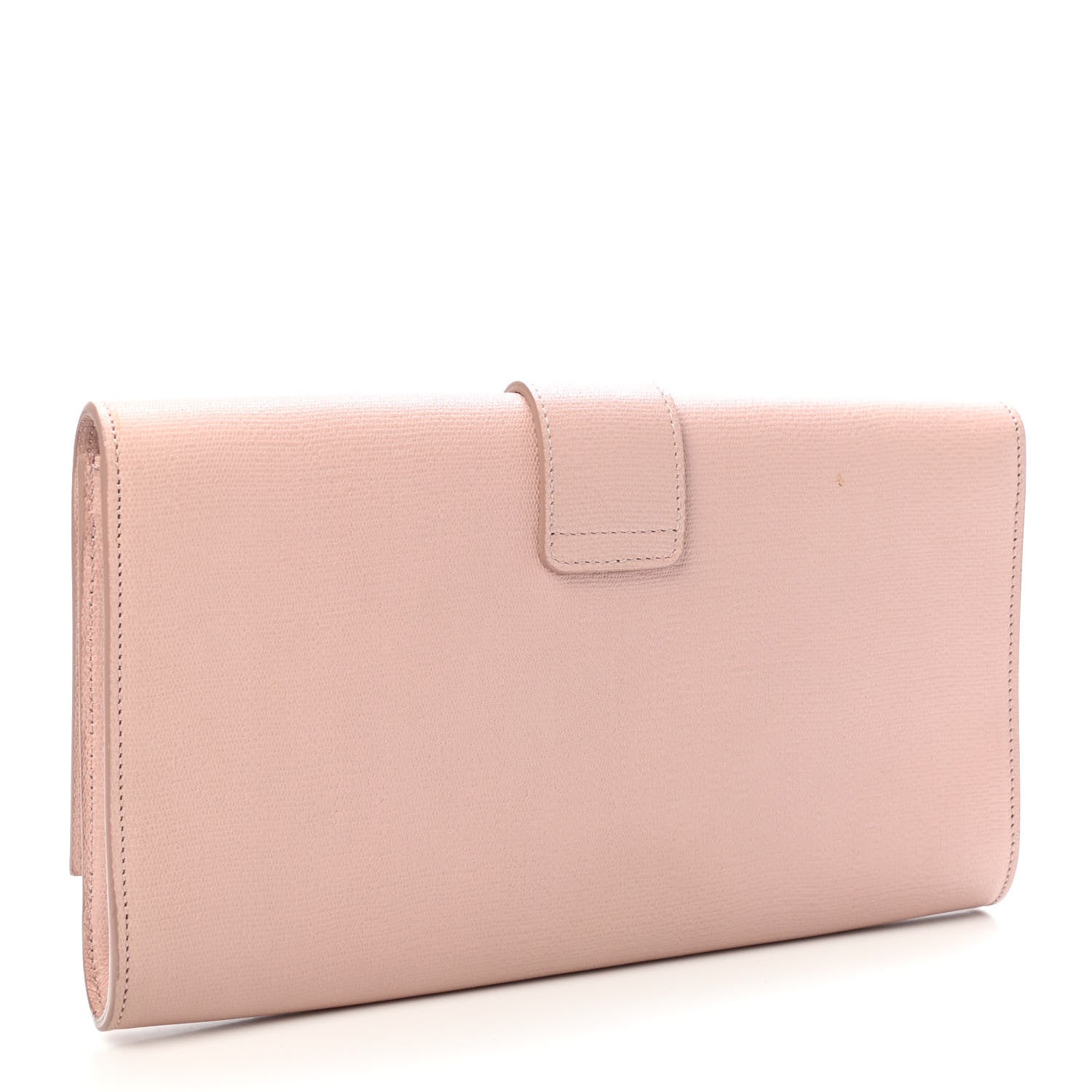 Saint Laurent Calfskin Classic Y Ligne Clutch Light Pink 2 of 4